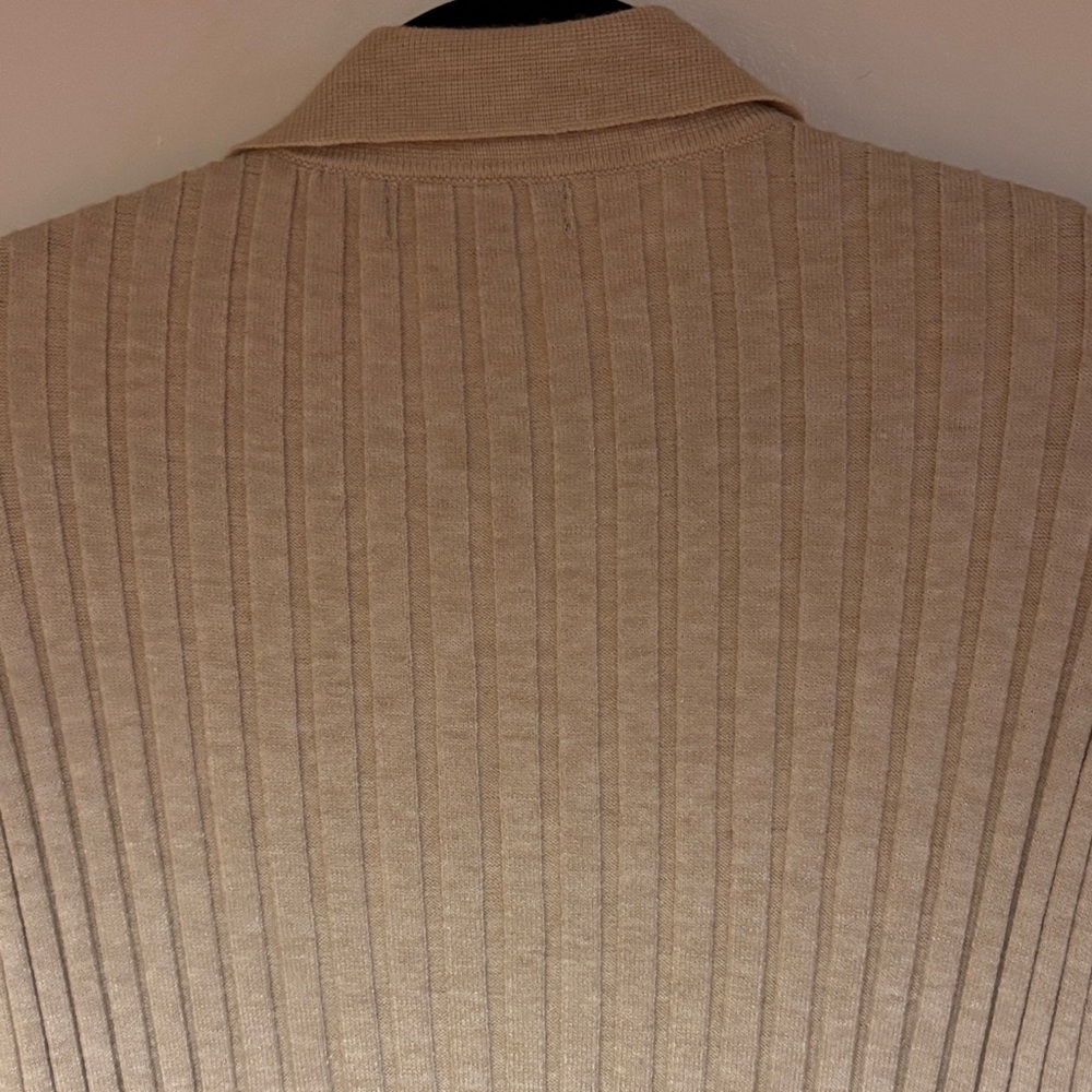 Lea & Viola Beige Ribbed Cardigan - Picture 6 of 9